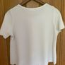 Women's Red Chilli White Cream Short Sleeve Crop  Top | Size M Image 3
