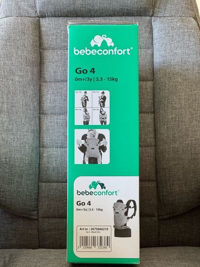 Used once. Bebeconfort Go4 Adjustable Baby Carrier from Birth to 3.5 Years, 0-15 Kg