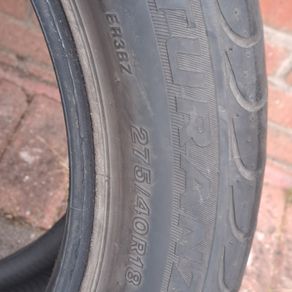 Bridgestone Turanza 275/40/18 Rft never Damaged