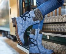 navy boots size uk 2 worn once