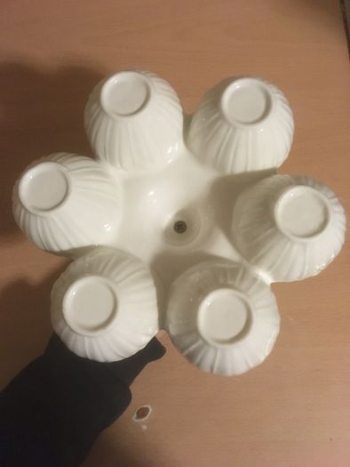 AS NEW Wooden-Handled Egg Holder