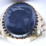 Vintage 9ct Yellow Gold Hallmarked Gents Oval Shape Black Onyx Ring size V - 2,8g Image 6