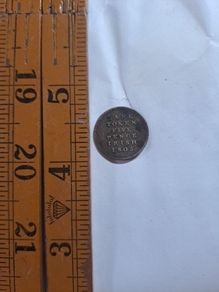 coin 1805 bank 5 pence token.