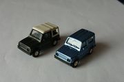 2 Suzuki SJ model cars