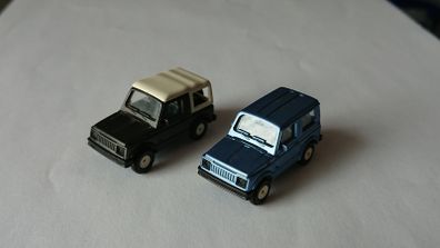 2 Suzuki SJ model cars