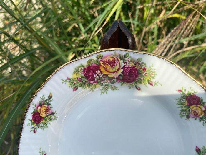 Elizabethan bone china English garden trio