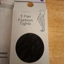 Tights .. Two Pair of Black Pattern Tights .. Price Drop Image 3