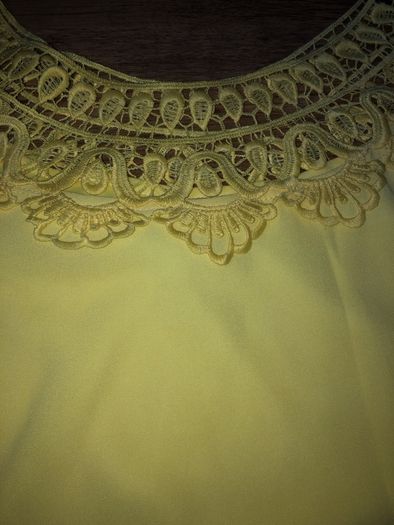 Yellow Cold shoulder Top BNWT