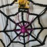 Halloween Black Tinsel 16" Spider Web Image 2