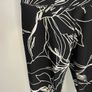 sports bottoms Dkny rise 7/8 length black etched whit floral print Image 4