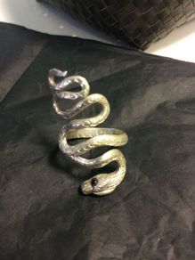 Silver snake ring