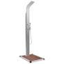 Outdoor Shower with Tray WPC Stainless Steel Image 4