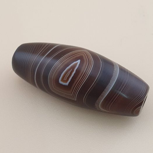 Vintage Yemeni Suliemani Natural Eye Agate Bead Amulet