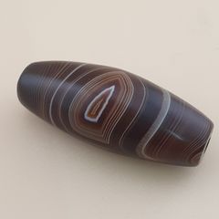 Vintage Yemeni Suliemani Natural Eye Agate Bead Amulet