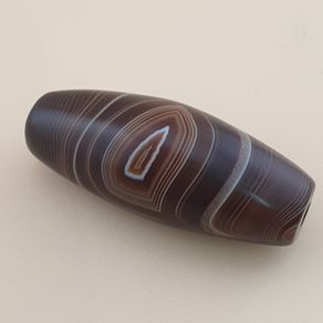 Vintage Yemeni Suliemani Natural Eye Agate Bead Amulet