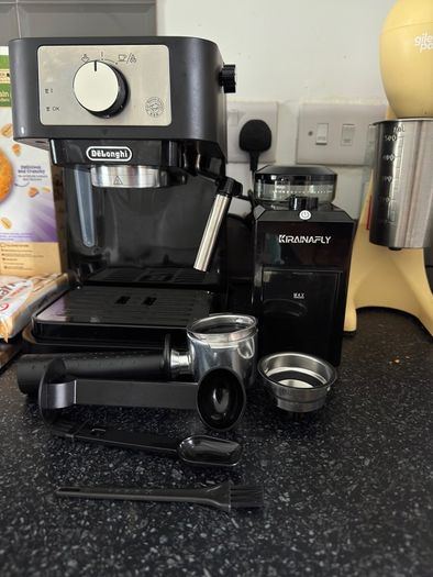 Espresso Machine + Coffee Grinder