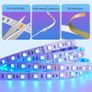 LED Strip Lights, Govee Bluetooth Music Sync 5 Metre RGB Lighting Strip, App Control, Remote, Control Box Decoration Lights, Colour Changing with 3 Control Methods for Home, Kitchen, Party, Christmas [Energy Class A++] Image 4