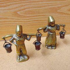 Vintage Brass Dutch Miniature Ornament