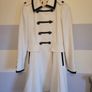 Military Style White Winter Coat Image 3