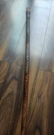 Hand-Carved Wooden Dragon Cane