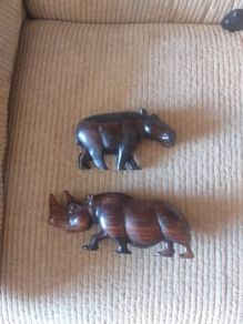 wooden animal ornaments