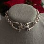 Silver Plated Shackle Link Bracelet Image 2