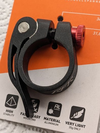 RFR (CUBE) seatpost clamp, alloy, 31.8mm, QR