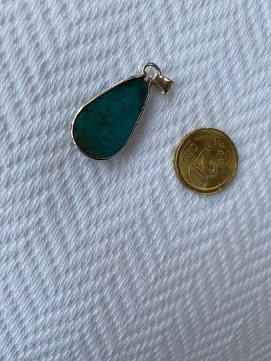 Eilat Stone Pendant 925 Silver Hallmarked