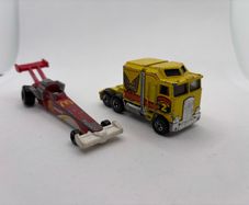 Vintage Hotwheels Thunder Roller and Dragster