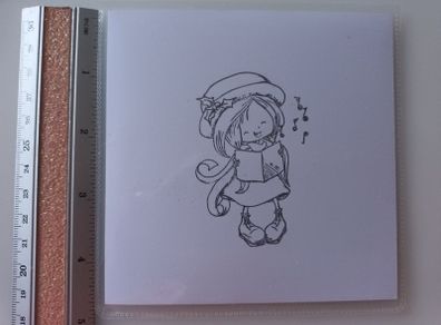 Clear Stamp - Carol Singing