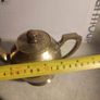 SMALL BRASS TEA Pot Antique Tea Kettle Handle Brass Made Wooden Teapot Lid Hand Handmade Image 2