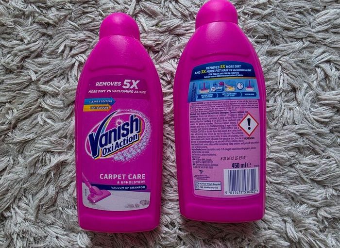 Vanish carpet Care Vacuum up Shampoo