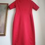 M&s Red Dress Size Uk 12 Image 3