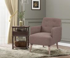 Upholstered Armchair, Brown