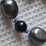 Natural pearls gold stone necklace Image 5