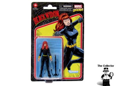 Marvel Legends Retro Kenner Black Widow Action Figure Retro Series 3.75 inches 9.5cm MOC Mint On Card