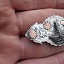 Victorian Nine Carat Gold And Srerling Silver Brooch Image 6