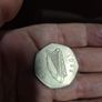 Irish Millenium Punt coin 2000 and 1988 50p Image 8