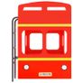 Bunk Bed London Bus Red MDF 90x200 cm Image 4