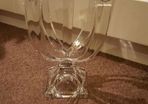5 Stick Glass Candlelabre