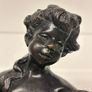 Suzanne Bizard (1873-1963) Girl With Baskets - Bronze, Marble, Signed Image 2