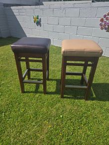 High Quality Large Leather Top Bar Stools