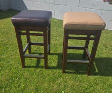 High Quality Large Leather Top Bar Stools