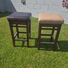 High Quality Large Leather Top Bar Stools