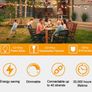 Outdoor LED String Lights Mains Powered, 25FT ST38 Garden String Lights, 12+1Pcs Vintage Bulbs(1 Spare), Waterproof IP65 Patio Festoon Lights for Backyard (25FT, 50FT AVAILABLE) Image 5