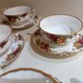 SOUP COUPES & SAUCERS x 6 Bone China Royal Albert Old Country Roses Image 3
