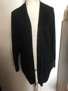 Cardigan black size 16 New with tags