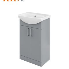 Free standing vanity and basin set 55cm
