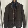mens khaki green quilted jacket from brands stones Image 5