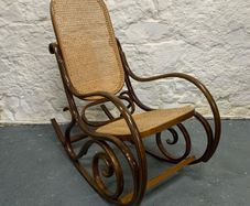Vintage bentwood rocking chair.